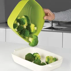 Karaca Backhelfer-40088 Square Colander - Grün Sieb Grün01