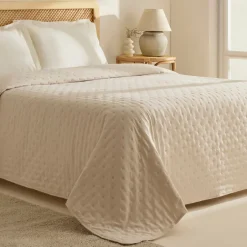 Karaca Bettüberwürfe Set-Breezy Bettüberwurf Beige 160x240 cm Beıge