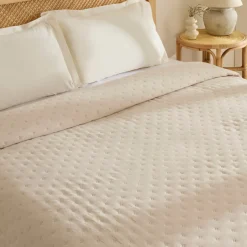 Karaca Bettüberwürfe Set-Breezy Bettüberwurf Beige 230x240 cm Beıge