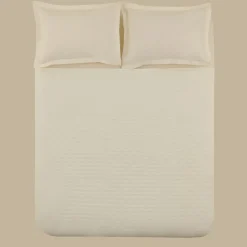 Karaca Bettüberwürfe Set-Breezy Bettüberwurf 160x240 cm Ecru