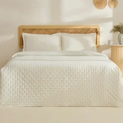 Karaca Bettüberwürfe Set-Breezy Bettüberwurf 230x240 Cm Ecru