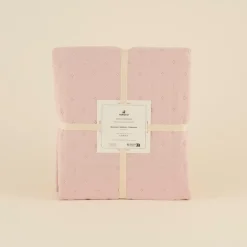 Karaca Bettüberwürfe Set-Breezy Bettüberwurf Puderrosa 160x240 cm Puder Rosa