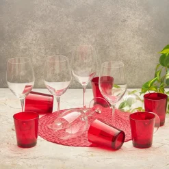 Karaca Gläser-Sets-Brm Special Time 12-teiliges Glas-Set Rot02