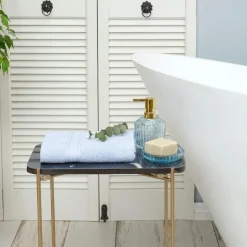 Karaca Handtücher-Daily Soft Eisblau 100% Baumwolle Handtuch 50x90 Blau01