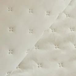 Karaca Bettüberwürfe Set-Fiona Bettüberwurf Set 230x240cm + 2(50x70) cm Ecru
