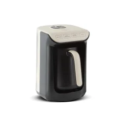 Karaca Türkischer Kaffeekocher|Kaffeemaschinen-Hatır Köz Turkish Coffee Machine mit Röstfunktion Creme Weıche Creme