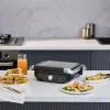Karaca Toaster-Homend Grilliant 1366H Toaster und Grill mit herausnehmbarer Gusseisenplatte und Edelstahlgehäuse