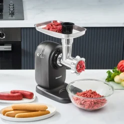 Karaca Küchenmaschine-Homend Meatbox 3101H Edelstahl-Fleischwolf Antrasit