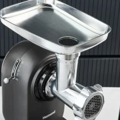 Karaca Küchenmaschine-Homend Meatbox 3101H Edelstahl-Fleischwolf Antrasit