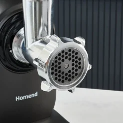Karaca Küchenmaschine-Homend Meatbox 3101H Edelstahl-Fleischwolf Antrasit