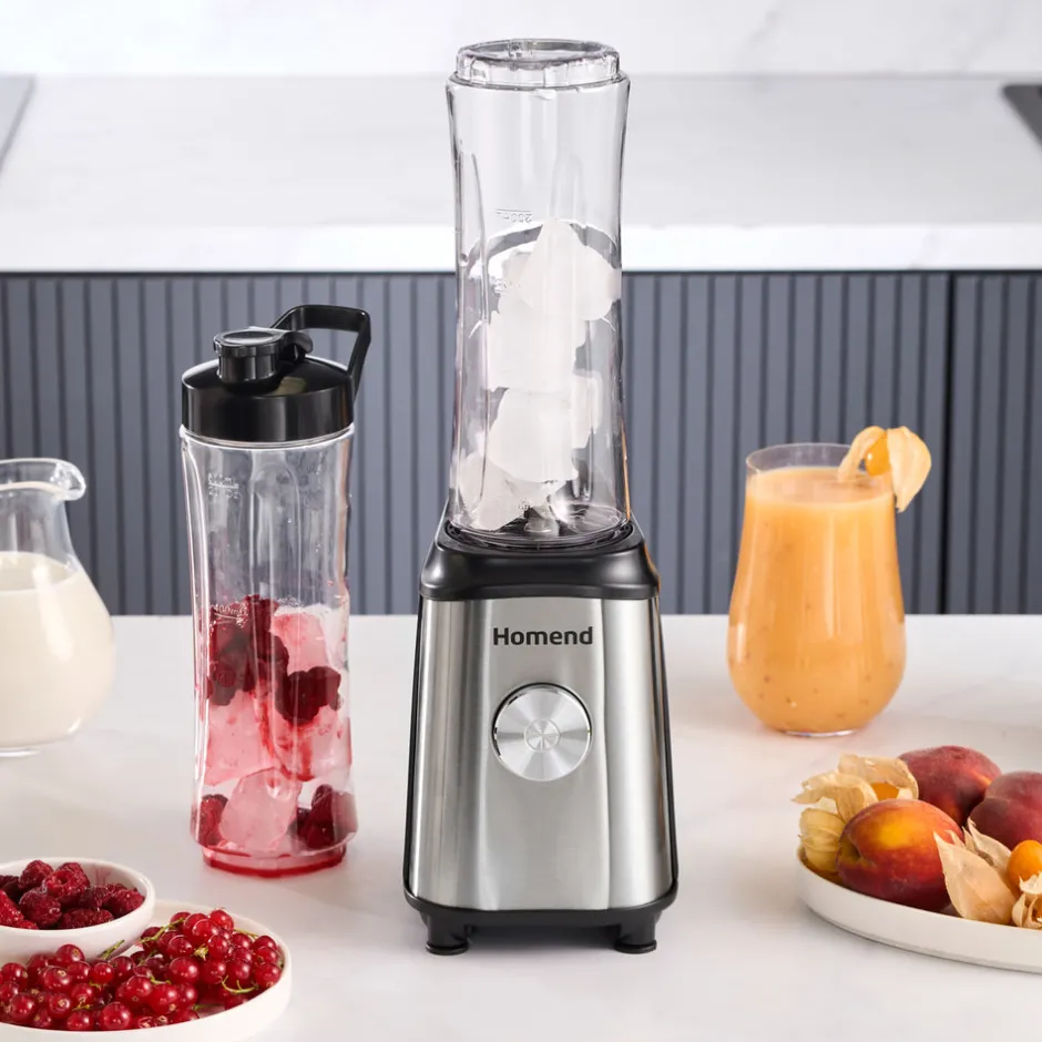 Karaca Smoothie Blender-Homend Mixfresh 7010EU Personal Smoothie Blender Edelstahl 350W