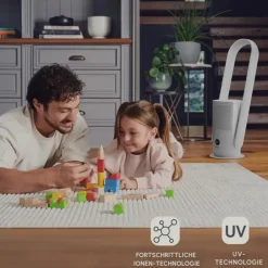 Karaca Luftreiniger Und Luftbefeuchter-Homend O-zone 9008H Cool+ Heatwave Luftreiniger 35W Weiß Weıß01