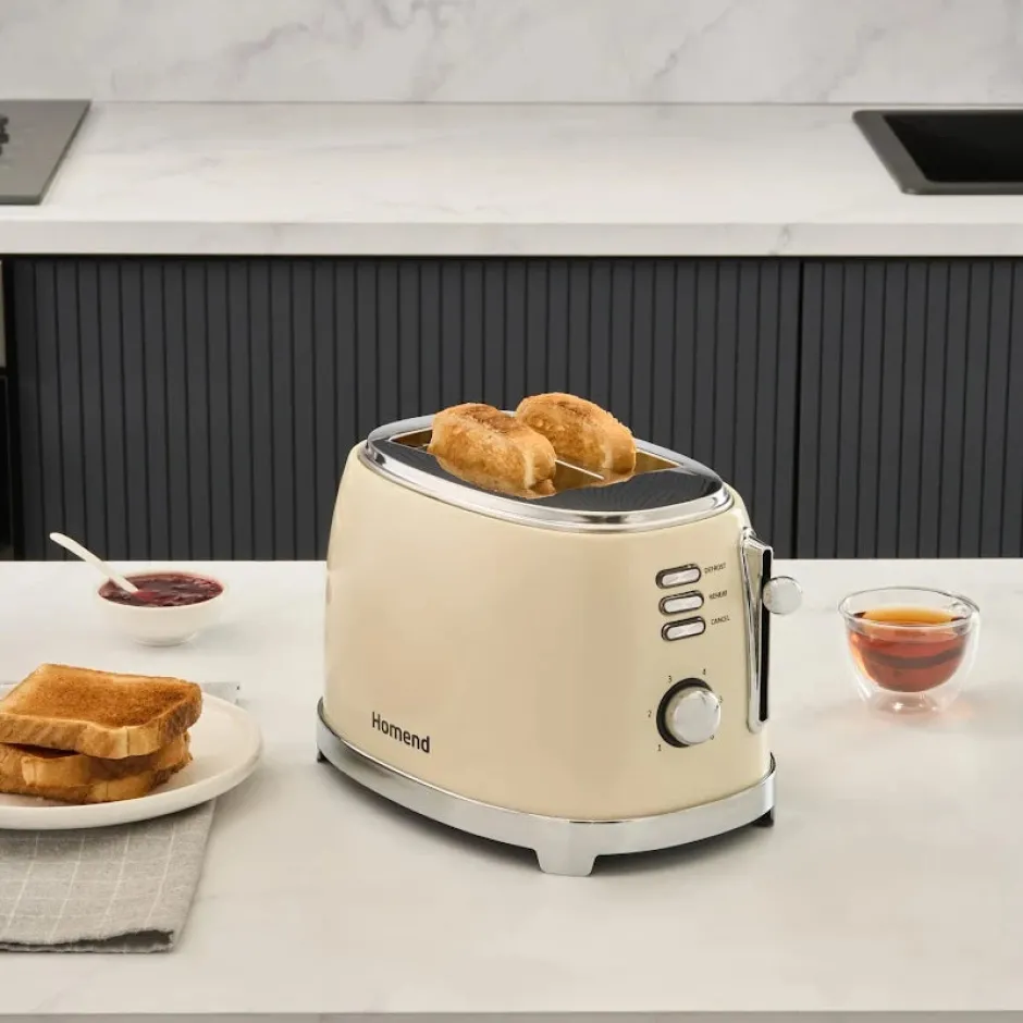 Karaca Toaster-Homend Vintage Breadfast 1527H Toaster Creme Krem