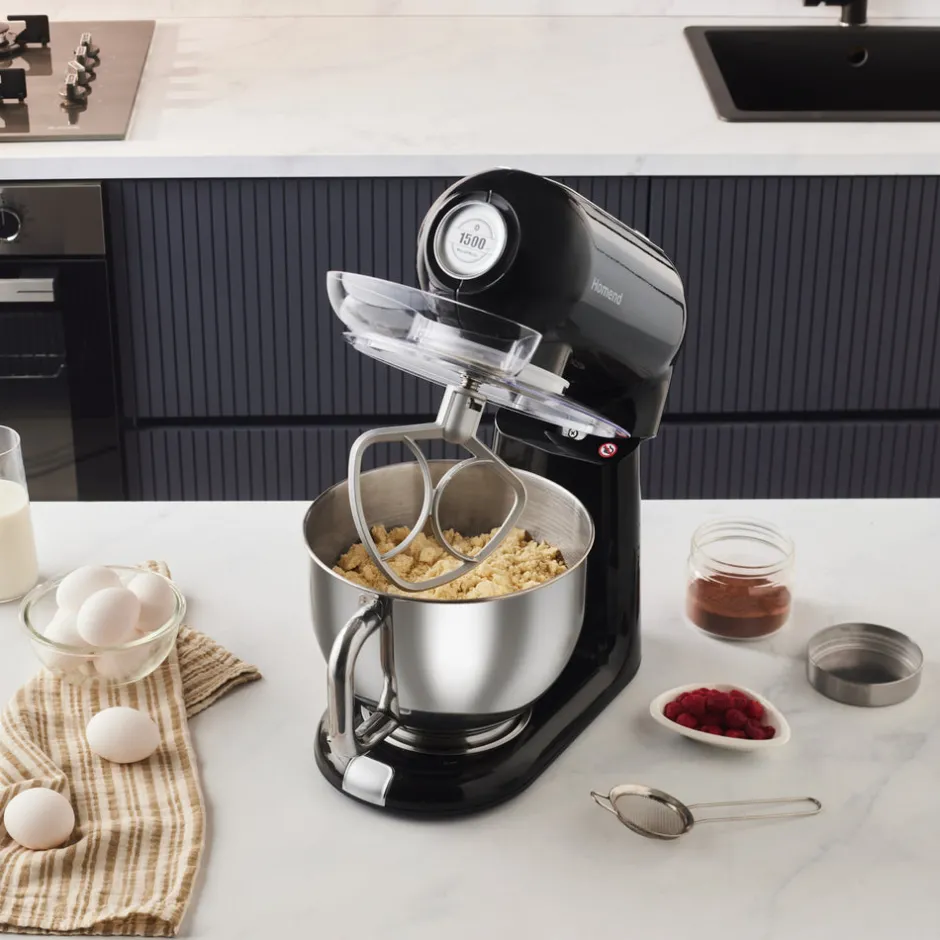 Karaca Küchenchef-Homend Vintage Profashion 3027H, Küchenchef, Schwarz, 1500W, 5,5L Siyah