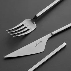 Karaca Bestecksets Für 12 Personen-Jumbo 9100 84-teiliges Besteck-Set für 12 Personen mit Box SILBER03