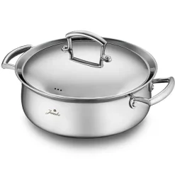 Karaca Stahltopf Sets-Jumbo Flame 4-teiliges Topf-Set SILBER03