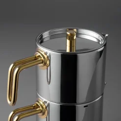 Karaca Teekannen-Jumbo Metalix Titanium Gold Teekannenset