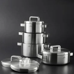 Karaca Stahltopf Sets-Jumbo Monaco 4-Teiliges Topf-Set