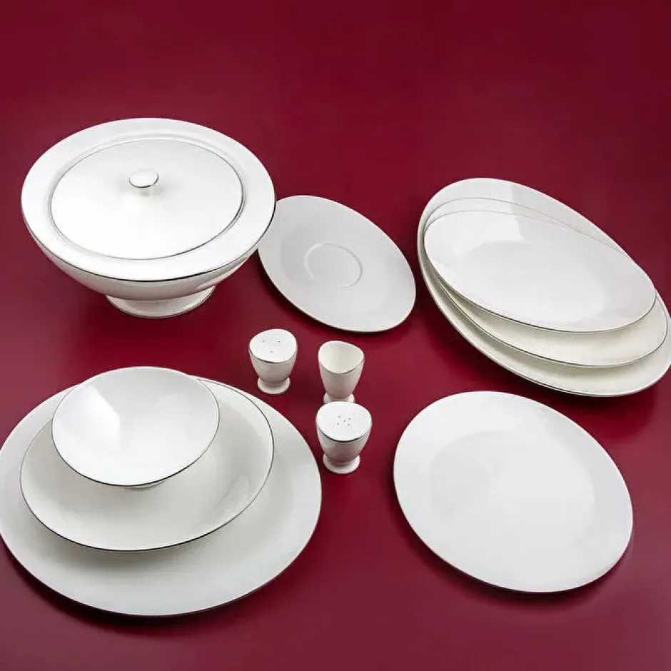 Karaca Tafelservice Für 12 Personen-Jumbo Moon Platin 64-teiliges Tafelservice für 12 Personen Platın