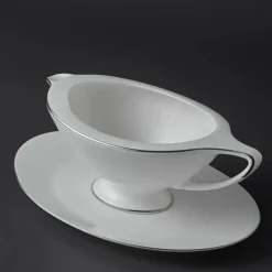 Karaca Tafelservice Für 12 Personen-Jumbo Moon Platin 64-teiliges Tafelservice für 12 Personen Platın