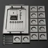 Karaca Teegläser Sets-Jumbo New 9100 28-teiliges eckiges Teeset – Edelstahl