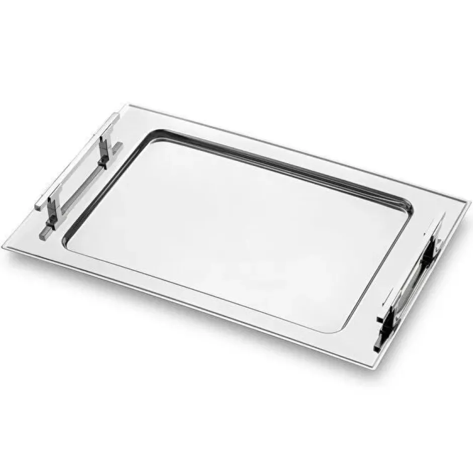 Karaca Teegläser Sets-Jumbo New 9100 28-teiliges eckiges Teeset – Edelstahl
