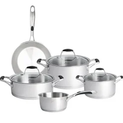Karaca Stahltopf Sets-Jumbo Stella Edelstahl 8-teiliges Topfset