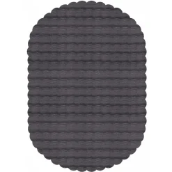 Karaca Teppich-Kaşmir Halı 7/24 Cosy Premium Bubble Anthrazit Oval 80x150 cm Anthracıt01