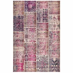 Karaca Teppich-Kaşmir Halı 7/24 Alaca Kırkyama Rosa, 160x230 cm Multıfarben
