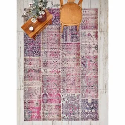 Karaca Teppich-Kaşmir Halı 7/24 Alaca Kırkyama Rosa, 160x230 cm Multıfarben