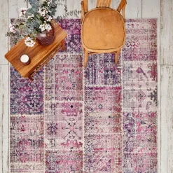 Karaca Teppich-Kaşmir Halı 7/24 Alaca Kırkyama Rosa, 160x230 cm Multıfarben