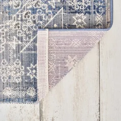Karaca Teppich-Kaşmir Halı 7/24 Alaca Patchwork Teppich Blau 160 x 230 Blau01