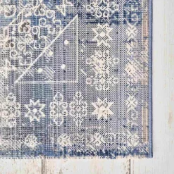Karaca Teppich-Kaşmir Halı 7/24 Alaca Patchwork Teppich Blau 160 x 230 Blau01