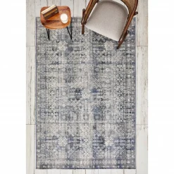 Karaca Teppich-Kaşmir Halı 7/24 Alaca Patchwork Teppich Blau 120 x 180 Blau01