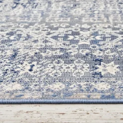 Karaca Teppich-Kaşmir Halı 7/24 Alaca Patchwork Teppich Blau 120 x 180 Blau01