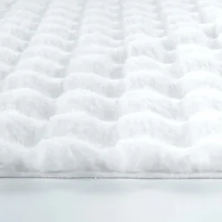 Karaca Teppich-Kaşmir Halı 7/24 Cosy Premium Bubble Weiß Oval 80x150 cm Weıß01