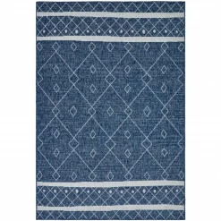 Karaca Teppich-Kaşmir Halı 7/24 Gartenteppich Datca 160 x 230 Blau01