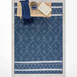 Karaca Teppich-Kaşmir Halı 7/24 Gartenteppich Datca 160 x 230 Blau01