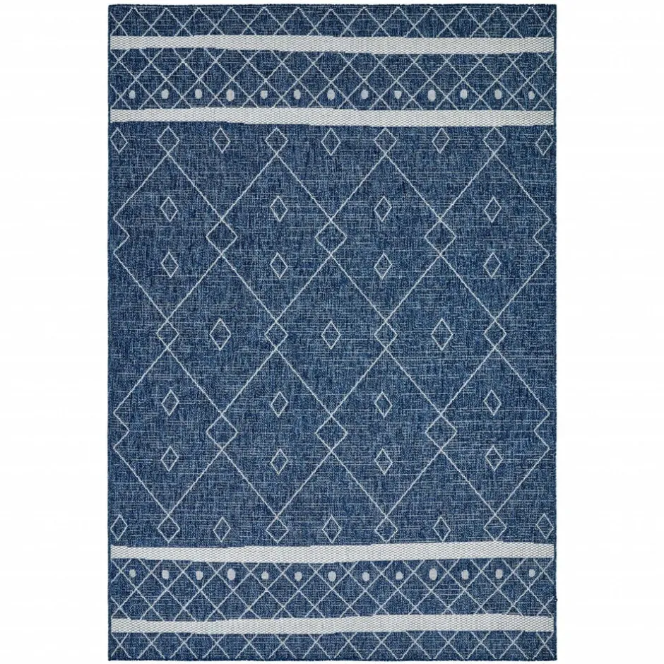 Karaca Teppich-Kaşmir Halı 7/24 Gartenteppich Datca 200 x 290 Blau01