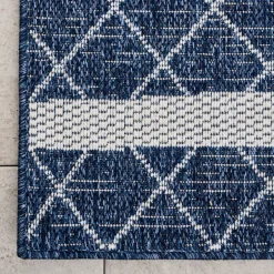 Karaca Teppich-Kaşmir Halı 7/24 Gartenteppich Datca 80 x 300 Blau01