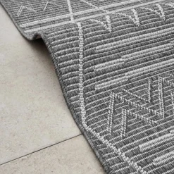 Karaca Teppich-Kaşmir Halı 7/24 Gartenteppich Bozburun 160 x 230 Grau02