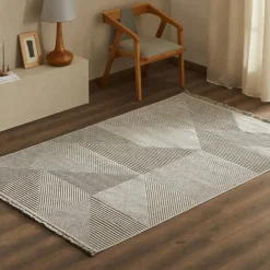 Karaca Teppich-Kaşmir Halı 7/24 İskandinav Clara, Grau, 80x150 cm Weıß01