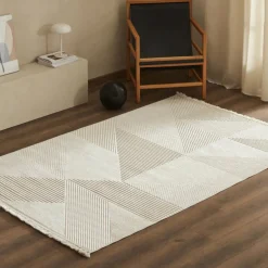 Karaca Teppich-Kaşmir Halı 7/24 İskandinav Clara, Weiß, 80x150 cm Grau02
