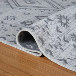 Karaca Teppich-Kaşmir Halı 7/24 Teppich Jut Hatka 120x180 cm Grau Weıß
