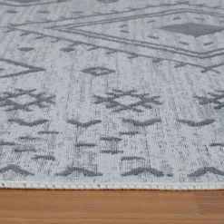 Karaca Teppich-Kaşmir Halı 7/24 Teppich Jut Hatka 120x180 cm Grau Weıß