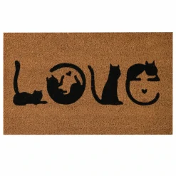 Karaca Teppich-Kaşmir Halı Cat Love Coco Doormat 45x75 cm
