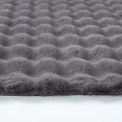 Karaca Teppich-Kaşmir Halı Cosy Premium Bubble Anthrazit Oval 100x150 cm Anthracıt01