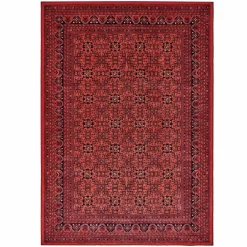 Karaca Teppich-Kaşmir Halı Decorativ Art Türkmen Buhara Teppich 120x180 cm Bordeaux
