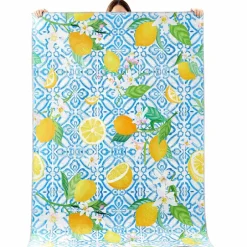 Karaca Teppich-Kaşmir Halı Dekoratif Art Küche Zitrone, 80x150 cm Multıfarben
