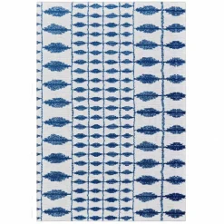 Karaca Teppich-Kaşmir Halı Dekoratif Art Trend Santroni Doppelseitig, 160x230 cm Blau01